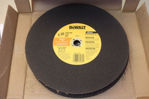 (10) DeWalt Ductile Pipe Cutting Cut Off Wheel Saw Blade 12”x1/8”x20mm DW8033