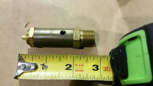 25  PSI 3/8&#034; Male NPT Air Compressor Safety Relief Pop Off Valve Solid Brass New