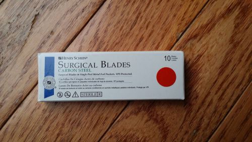Surgical Blades Carbon Steel #12 10 blades/box Henry Schein