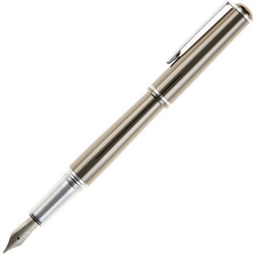 Nemosine Fission Fountain Pen, Extra Fine German Nib, Gunmetal NEM-FIS-03-EF
