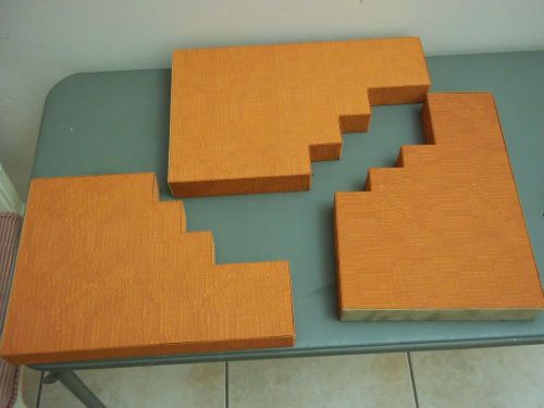 3 pc lot countertop showcase shelf display accents ladder design jewelry retail for sale