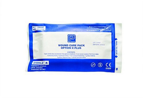 Premier wound care pack option ii plus, yellow bags, medium nitrile gloves 10pk for sale