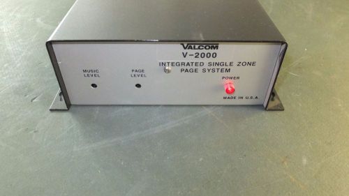 Valcom V-2000 Integrated Single Zone Page System
