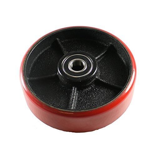 Mighty Lift B008C  Polyurethane Steer Wheel with Sealed Precision Bearings, 7&#039;&#039;