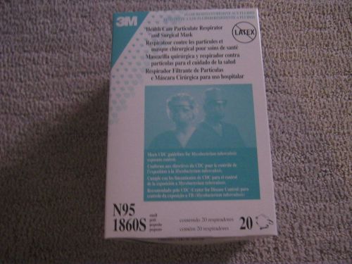 3M 1860S N95 Health Care Respirator/Masks, SMALL (Box of 20)