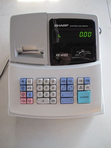 Used Sharp Electronic Cash Register (XE-A102) Older Version No Key