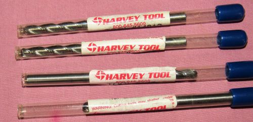 Brand new harvey tool end mill aluminum 3/16 dia. 3 flute ball end mills 4 pcs for sale