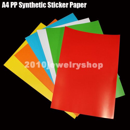 30x a4 pp synthetic laber sticker paper waterproof  laser printing choose colors for sale