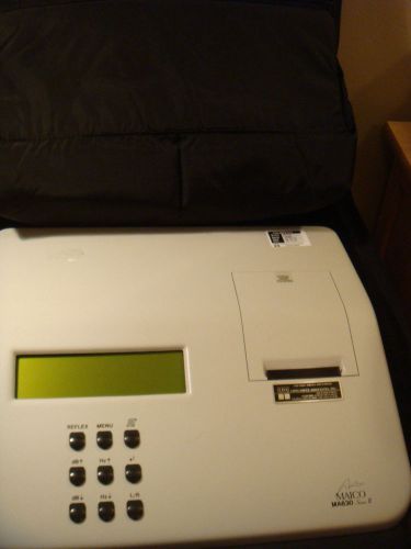 Maico MA630 series II middle ear analyzer Typanometer version 1.12
