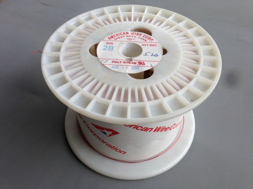 28 AWG Gauge Magnet Wire Poly Nylon 5.2 lb , 155c by American Wire Corp