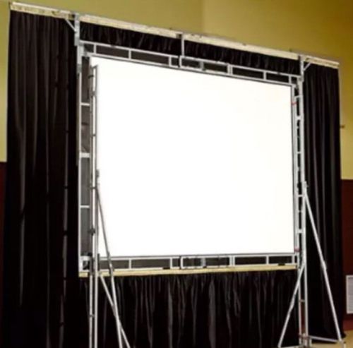 Da-lite 9 x 12 fastfold truss front &amp; rear projection screen drape dress kit for sale