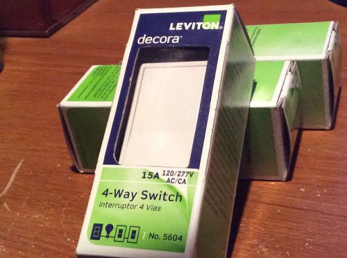 Leviton 4-Way Switch ( Model 5604) white 15A