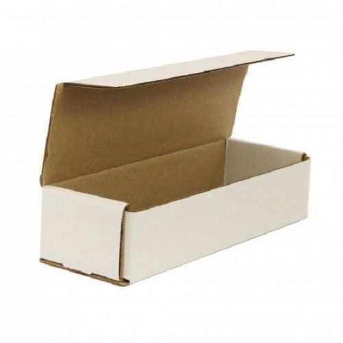 White corrugated cardboard shipping boxes mailers 9&#034; x 2&#034; x 2&#034; (bundle of 50) for sale