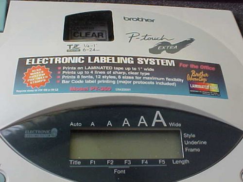 Label Maker Brother PT350 P-touch Extra Label Maker And Case Bundle Used