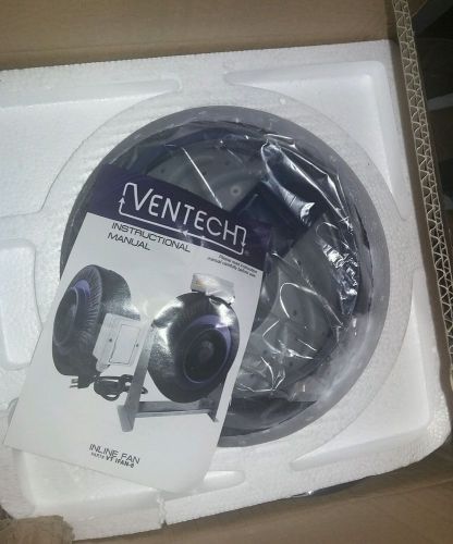 Ventech &#034;8&#034; inline duct booster blower fan with variable speed controller for sale