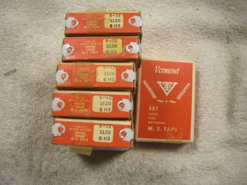 6-32 hand tap set new old stock