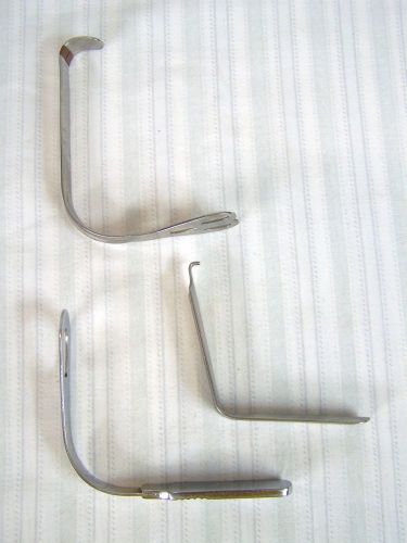 DASCHER ED HOLZ STAINLESS STEEL RETRACTOR AND SURGICAL INSTRUMENTS TOOLS VNTG
