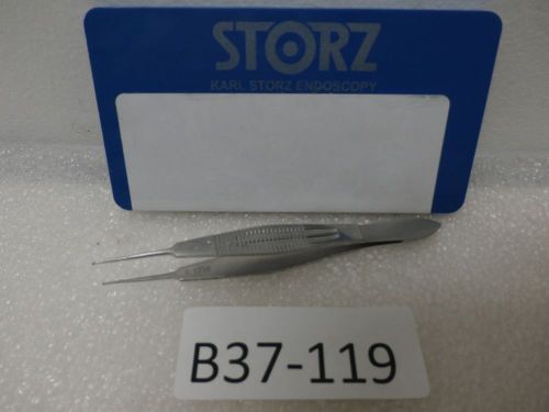Storz e1798 castrovieo suturing forceps 4.25&#034; (0.5mm teeth opthalmic instrument for sale