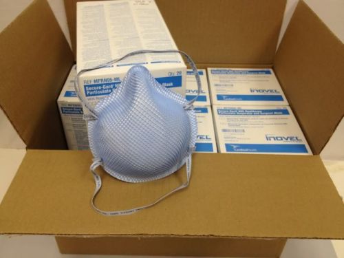 Case of 120  iNovel SecureGard N95 Particulate Respirator/Surgical Mask Med/Lrg