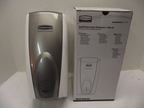 New Rubbermaid Commercial Autofoam Touch-Free Dispenser 1100ml White/Gray 750140