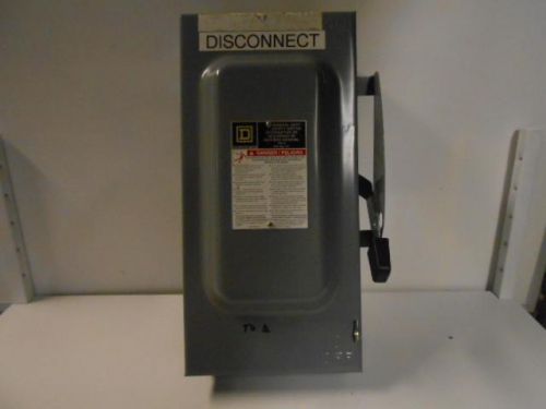USED SQUARE D GENERAL DUTY SAFETY SWITCH D223N 100A 240VAC