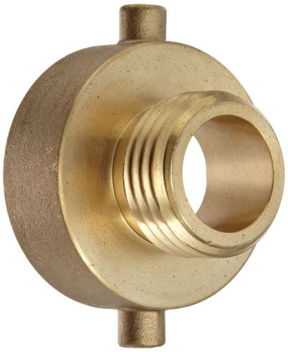 Moon 369-1521021 brass fire hose adapter pin lug 1-1/2&#034; nh female x 1&#034; nh male for sale