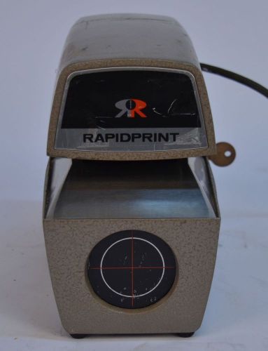 Rapidprint adn-e automatic 6 digit numbering and date machine w/ key for sale