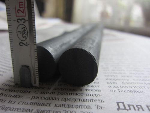 2x nos soviet graphite, carbon rod, electrode (18mm x 255mm)! or more! for sale