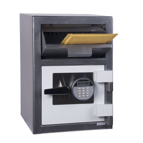 Steel electronic keypad lock jewelry gun cash drop box b rated depository safe for sale