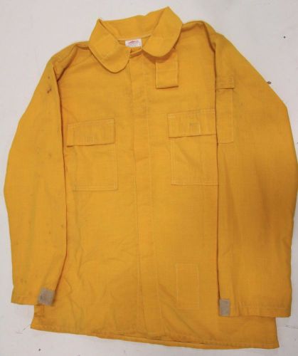Crew Boss National Yellow FireFighter Nomex Aramid IIIA L Dupont Jacket Large