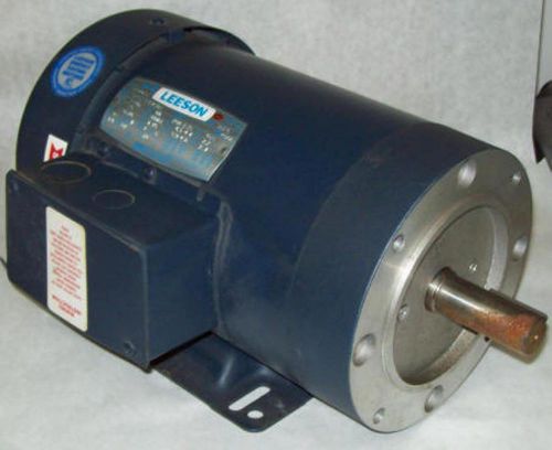 Leeson 1-1/2 hp 1740 rpm tefc 145tc electric motor for sale