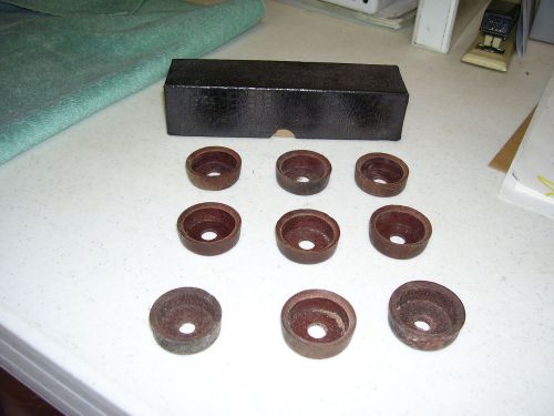 Box of 9 Vintage BELKNAP CUP LEATHERS For 1 3/8&#034; Cylinders