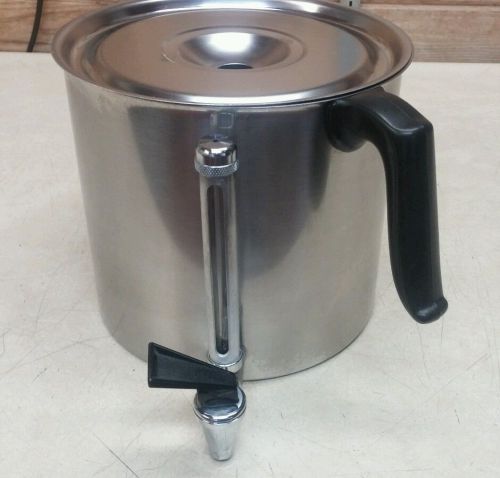COFFEE TAP DISPENSER.  2 POT CAPACITY STAINLESS STEEL.