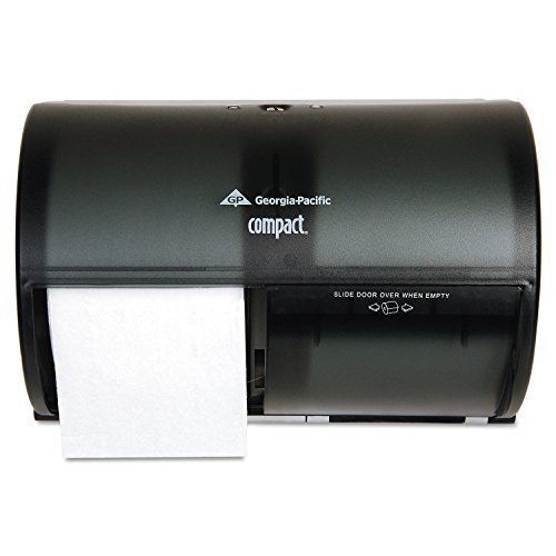 Georgia Pacific 56784 Smoke Side By Double Roll Bathroom Tissue Dispenser
