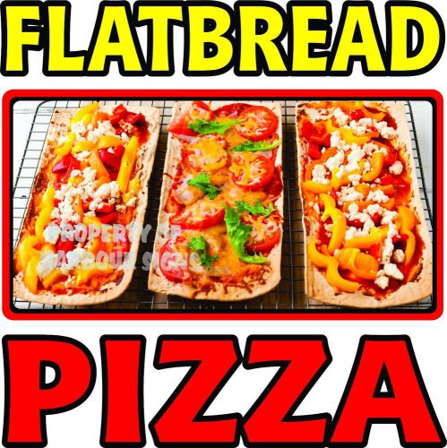 Flatbread Pizza Decal 14&#034; Concession Restaurant  Food Truck Sign Menu Sticker