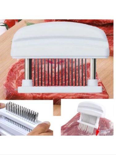 Meat Tenderizer 48 Sharp Stainless Steel Blade Knive Kitchen Tool white MA