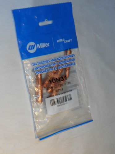 Miller 10N31 WeldCraft Collect Body   1/16&#034; (1.6mm) 5 Pieces NEW.