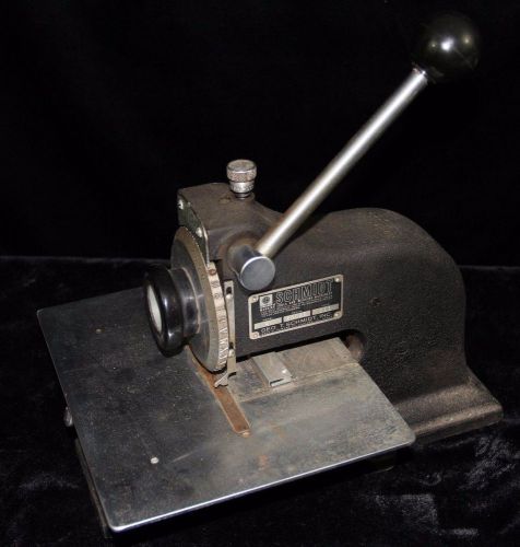 Schmidt Model 4 Name Letter Press Metal Dog Tag Maker Marking Stamping Machine