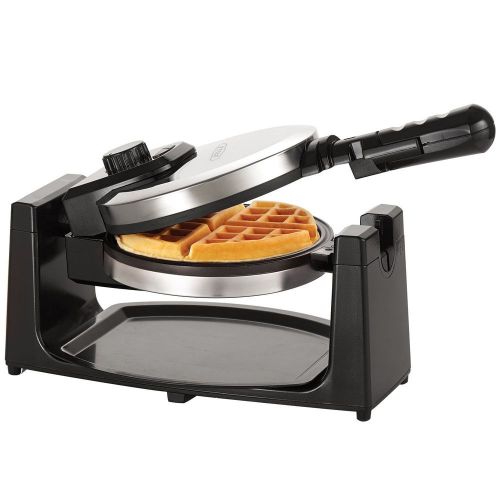 New Rotating Waffle Maker Stainless Steel Cooking Plates Kitchen Machines Irons