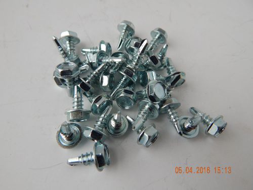 Hex washer head tek screw. 10 x 1/2&#034;.  zinc. 100 pcs. new for sale