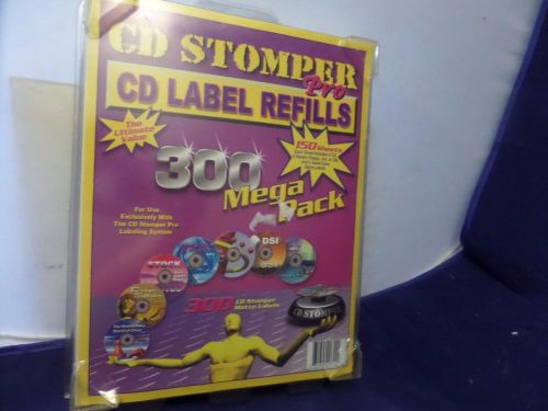 CD Stomper Pro Mega Pack New Label Refills Floppy Jaz Zip Jewel Case Spine T3