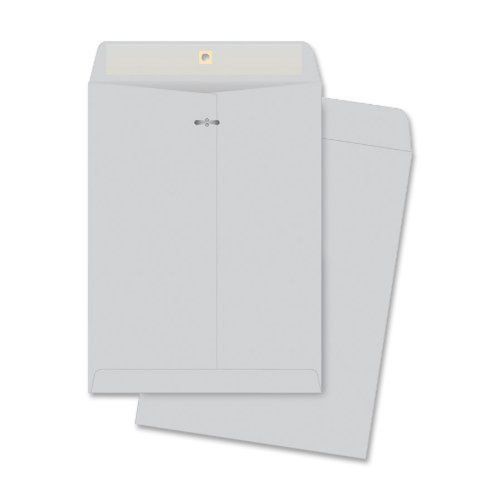 Quality Park Clasp Envelopes 10 x 13 inches Executive Gray Box of 100 (38597)