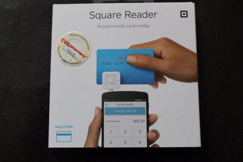 1 Square Reader New Accept Credit Debit Cards for Apple iPhone &amp; Android White