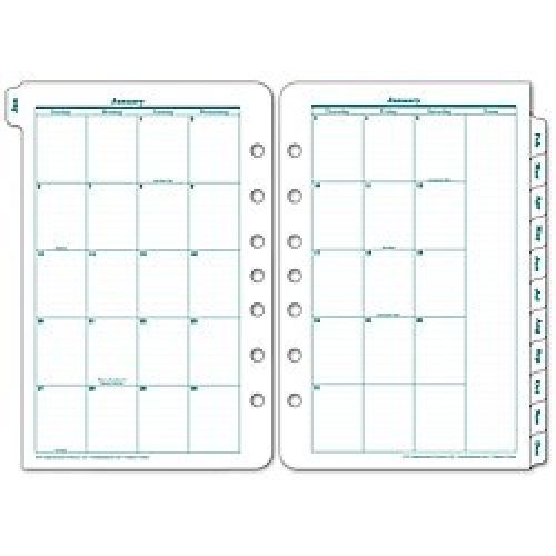 Franklin Covey Original Classic Monthly Tab Office Supply Organizer Planner New