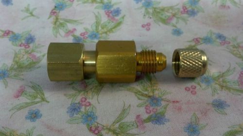 R134a, 14 mm hose adapter, 14mm female x 1/4&#034; (r12) male flare for sale