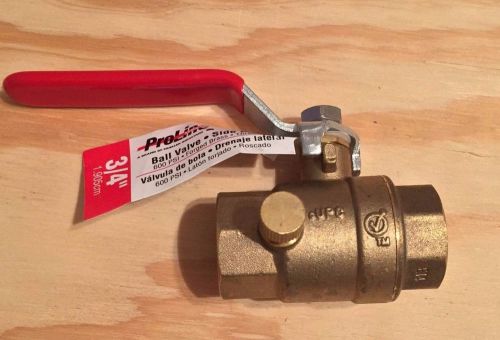 3/4 inch brass ball valve with side drain 600 psi lead free 3/4&#034; for sale