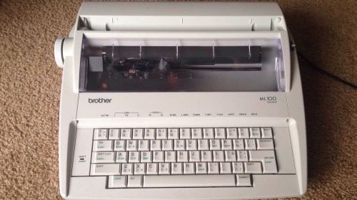 Brother ML100 Electronic Electric Typewriter - Tested and Working
