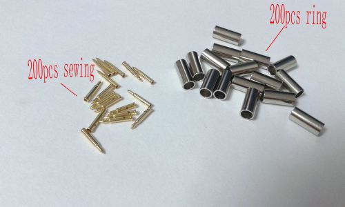 400pcs(200pcs SMA ring + 200pcs SMA sewing) for RG174 RG316 LMR100 connector
