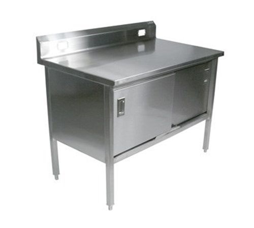 John Boos 180-39 Work Counter - 96&#034; 96&#034;W x 30&#034;D stainless steel cabinet base...