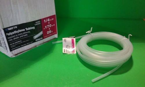Case of 10 watts polyethylene tubing 1/4in x .170in x 25ft for sale